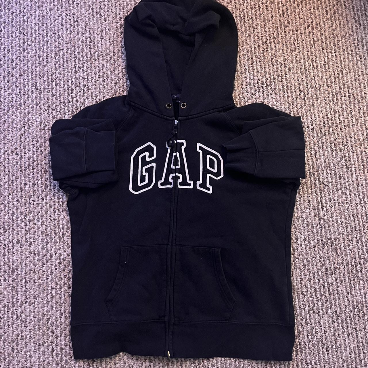 gap zip up hoodie size large youth #hoodie... - Depop
