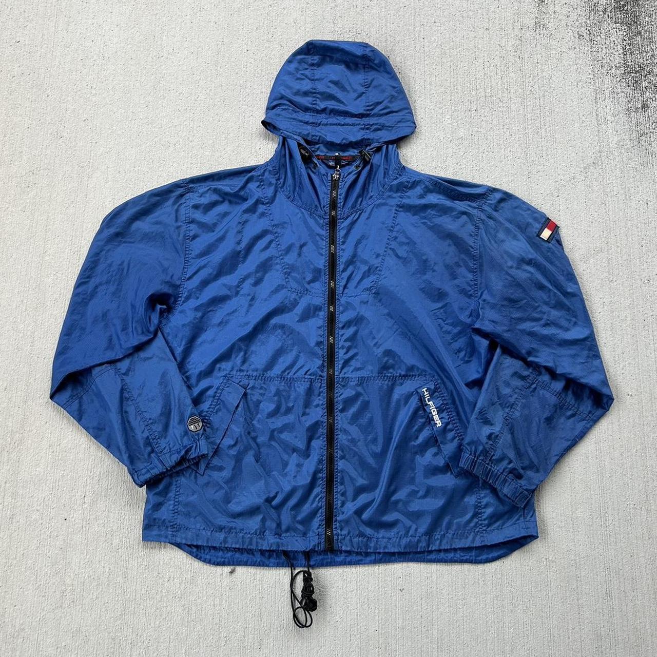 Tommy hilfiger blue on sale windbreaker