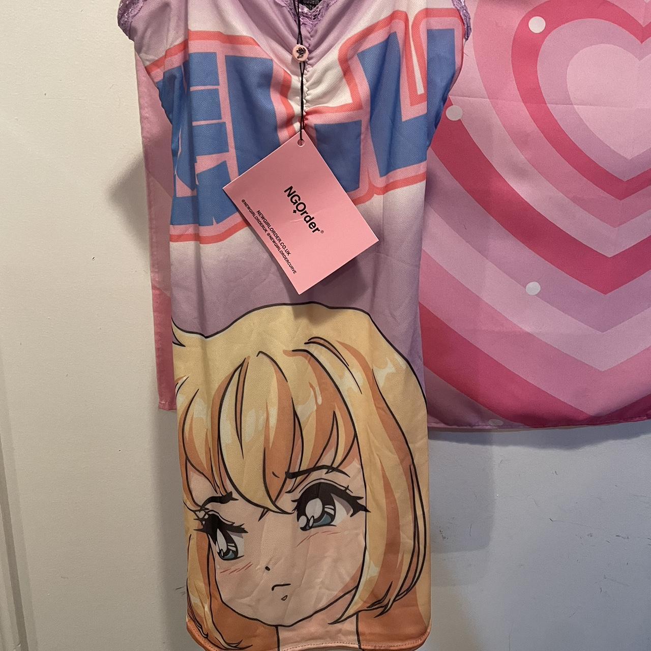 NG order anime girl mini dress. size 10, new with... Depop