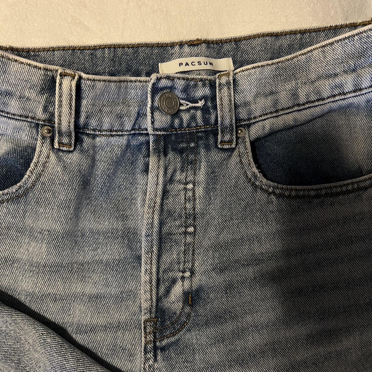 Pacsun baggy jeans button instead of zipper Depop