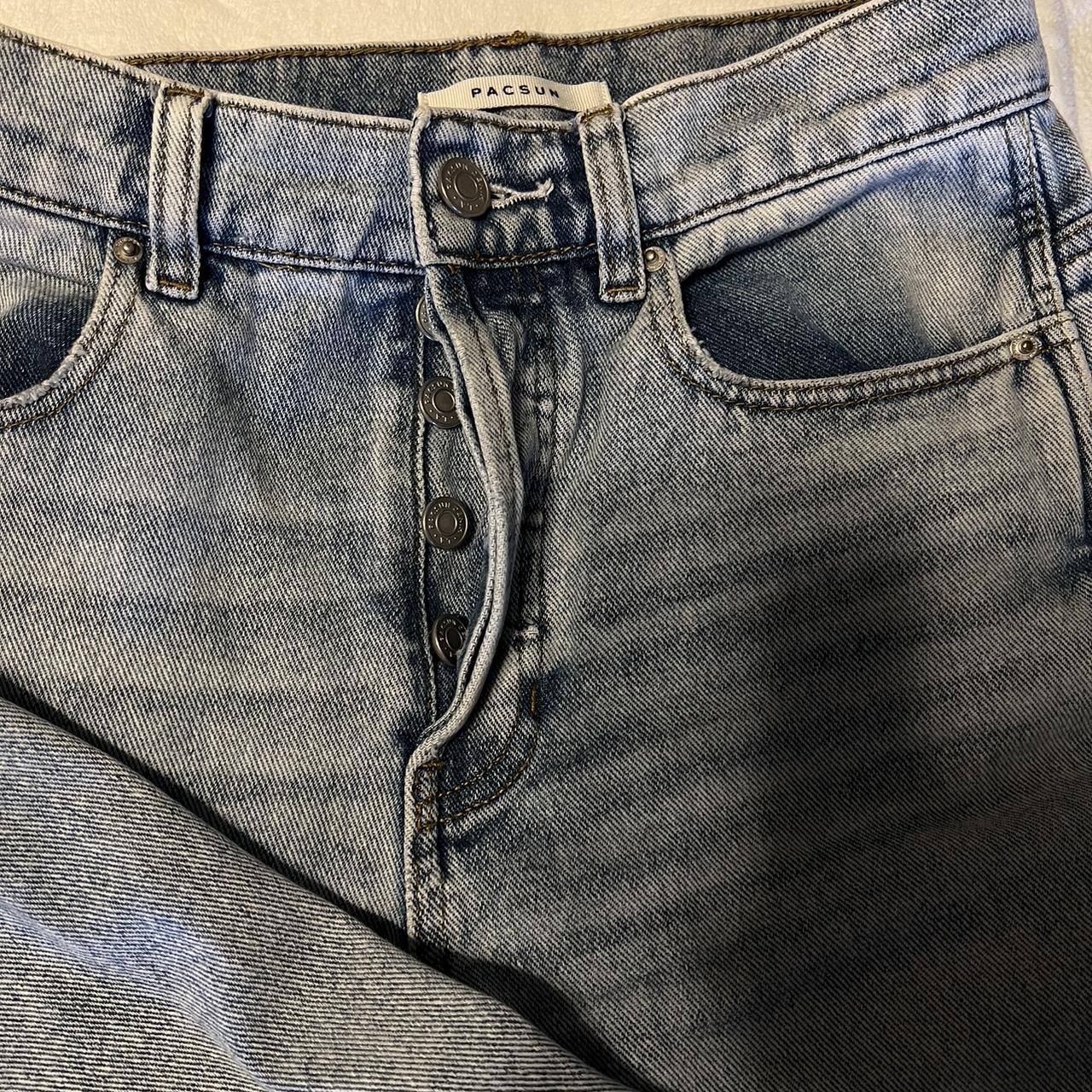 Pacsun baggy jeans -button instead of zipper - Depop