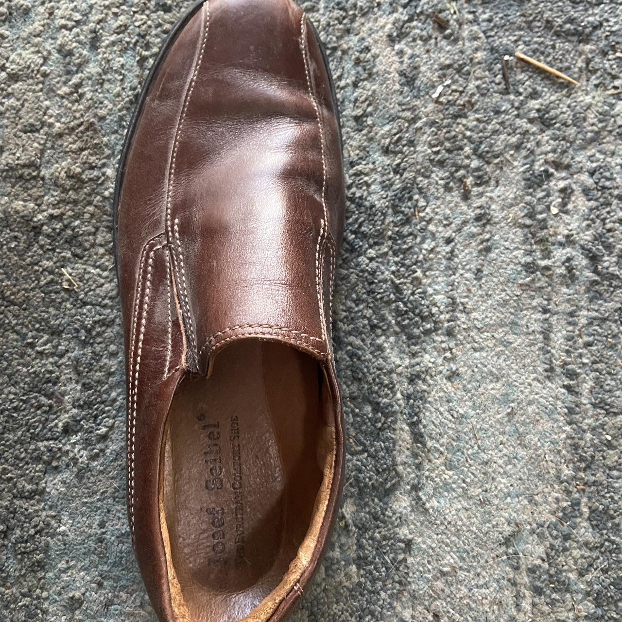 Brown leather Joseph Seibel shoes/size 42 - Depop