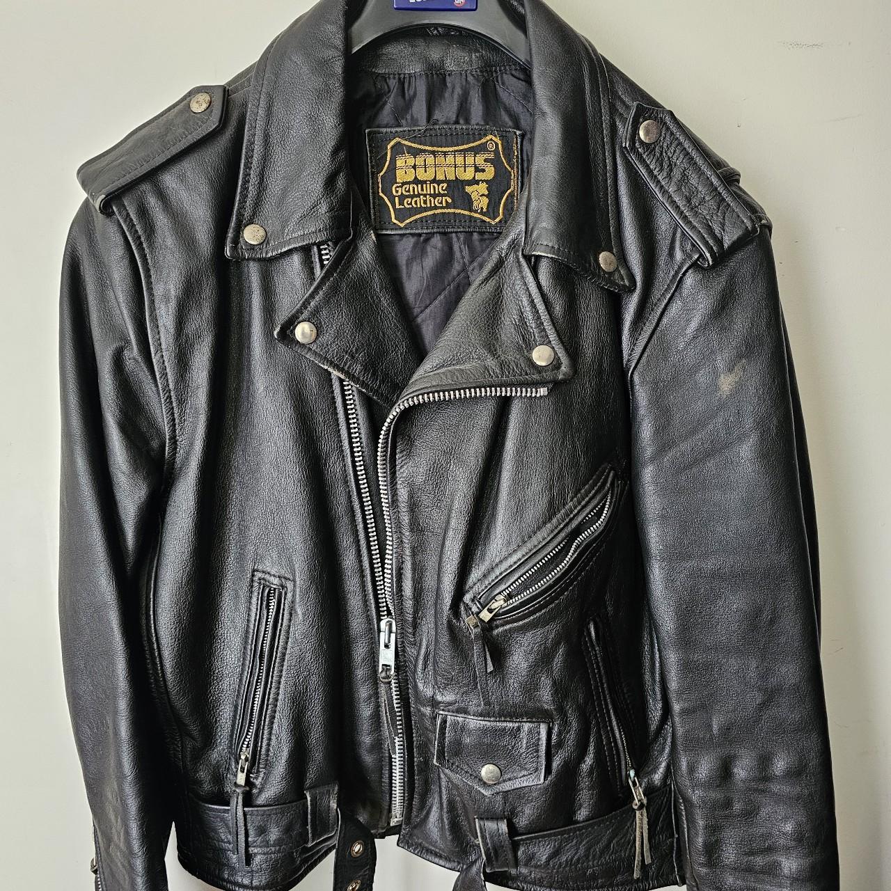 Bonus genuine leather on sale jacket