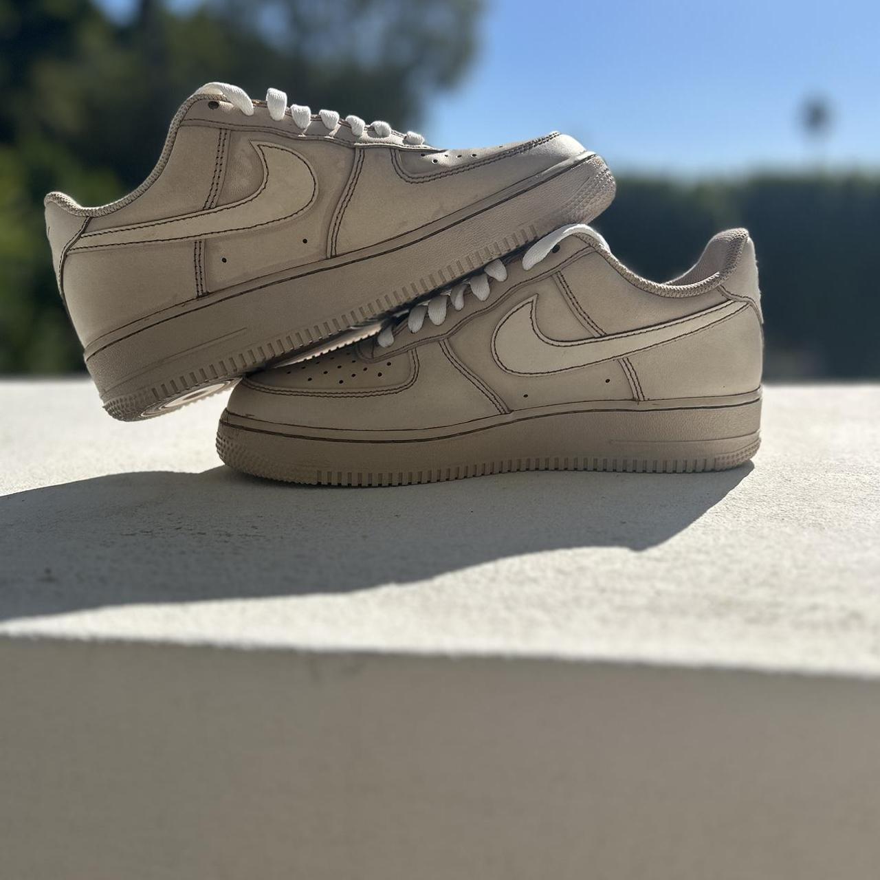coffee dyed air force 1