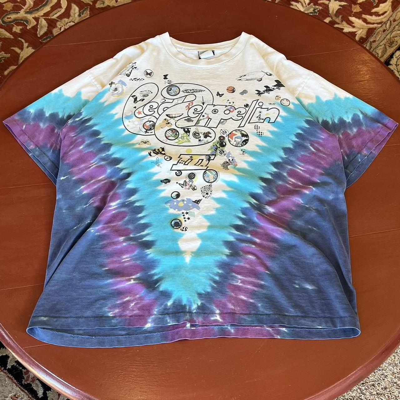 Vintage Led Zeppelin AOP T Shirt, Liquid