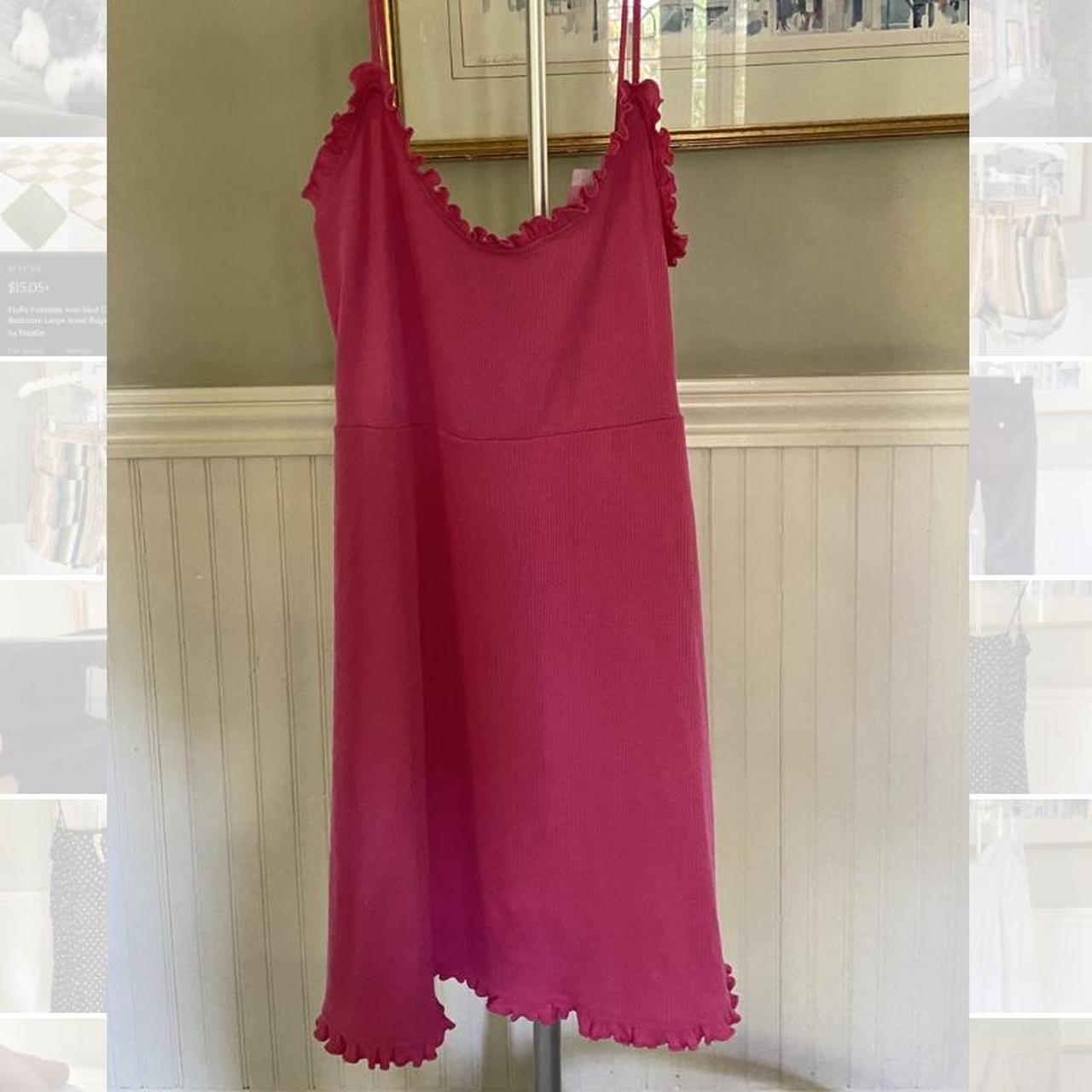 Hot pink mini dress Depop