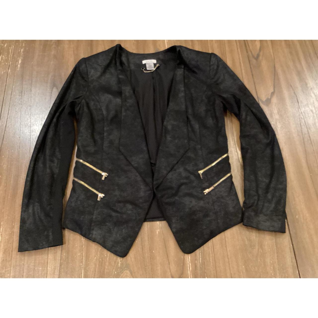 Cache Women's Jacket - Black - 6 – Cache open fro… - image 1