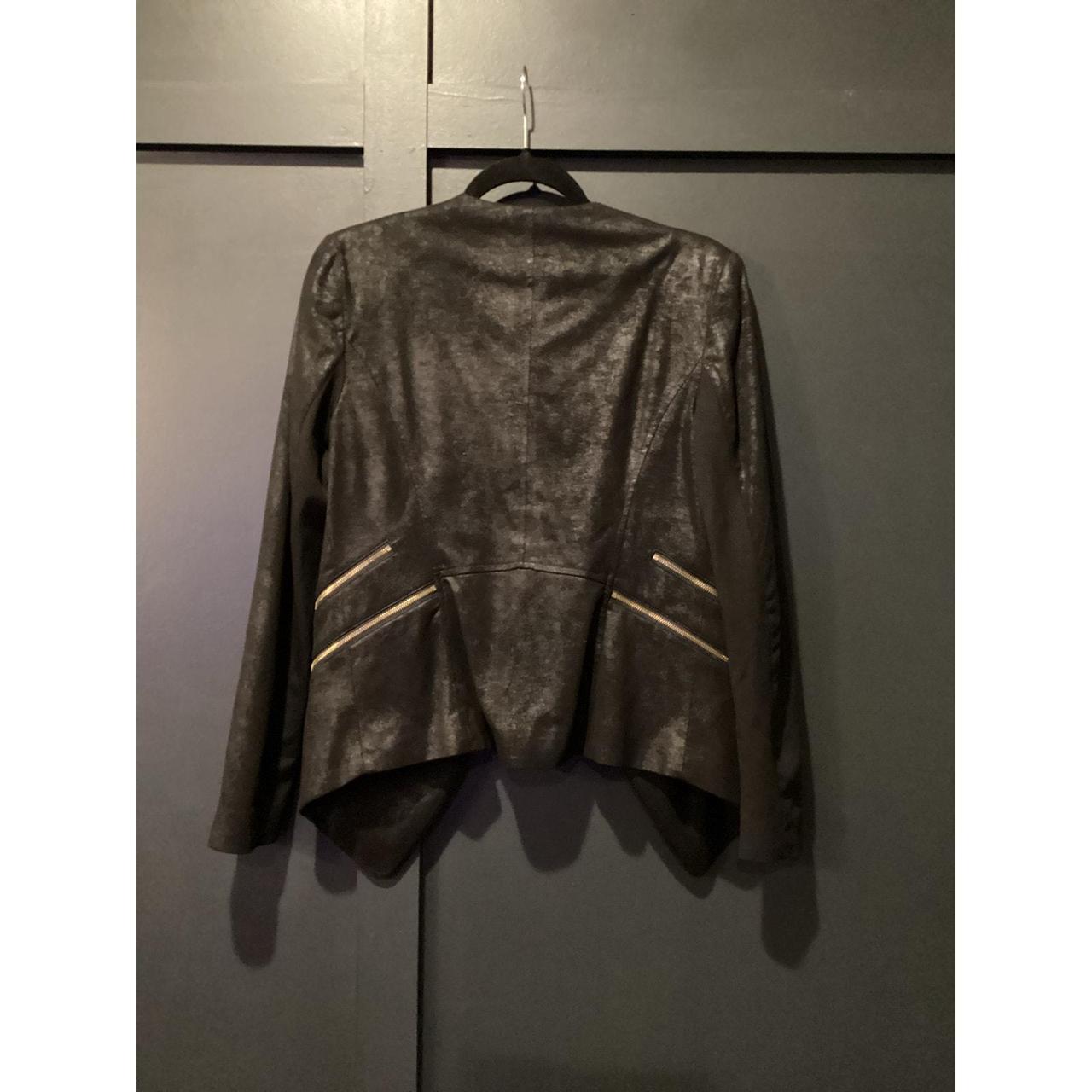 Cache Women's Jacket - Black - 6 – Cache open fro… - image 3