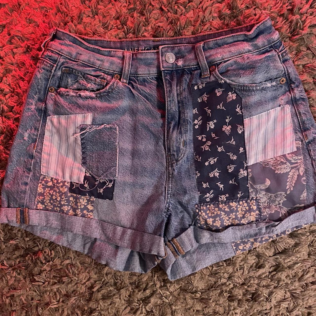 American eagle store patchwork shorts