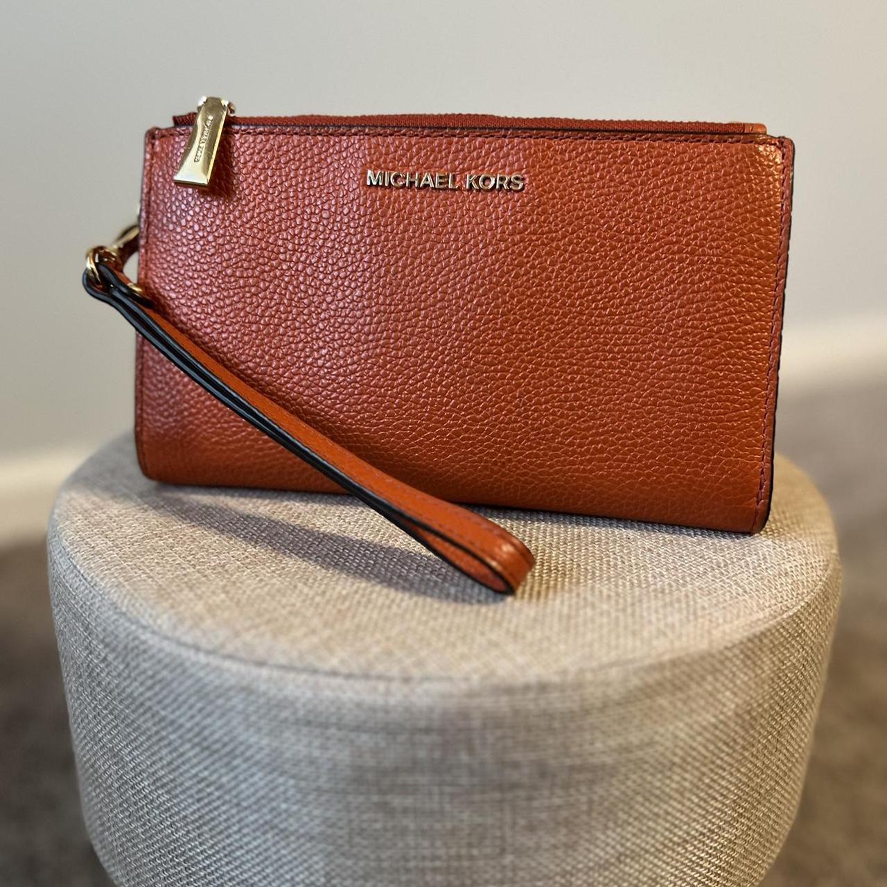 Michael kors wallet orange best sale