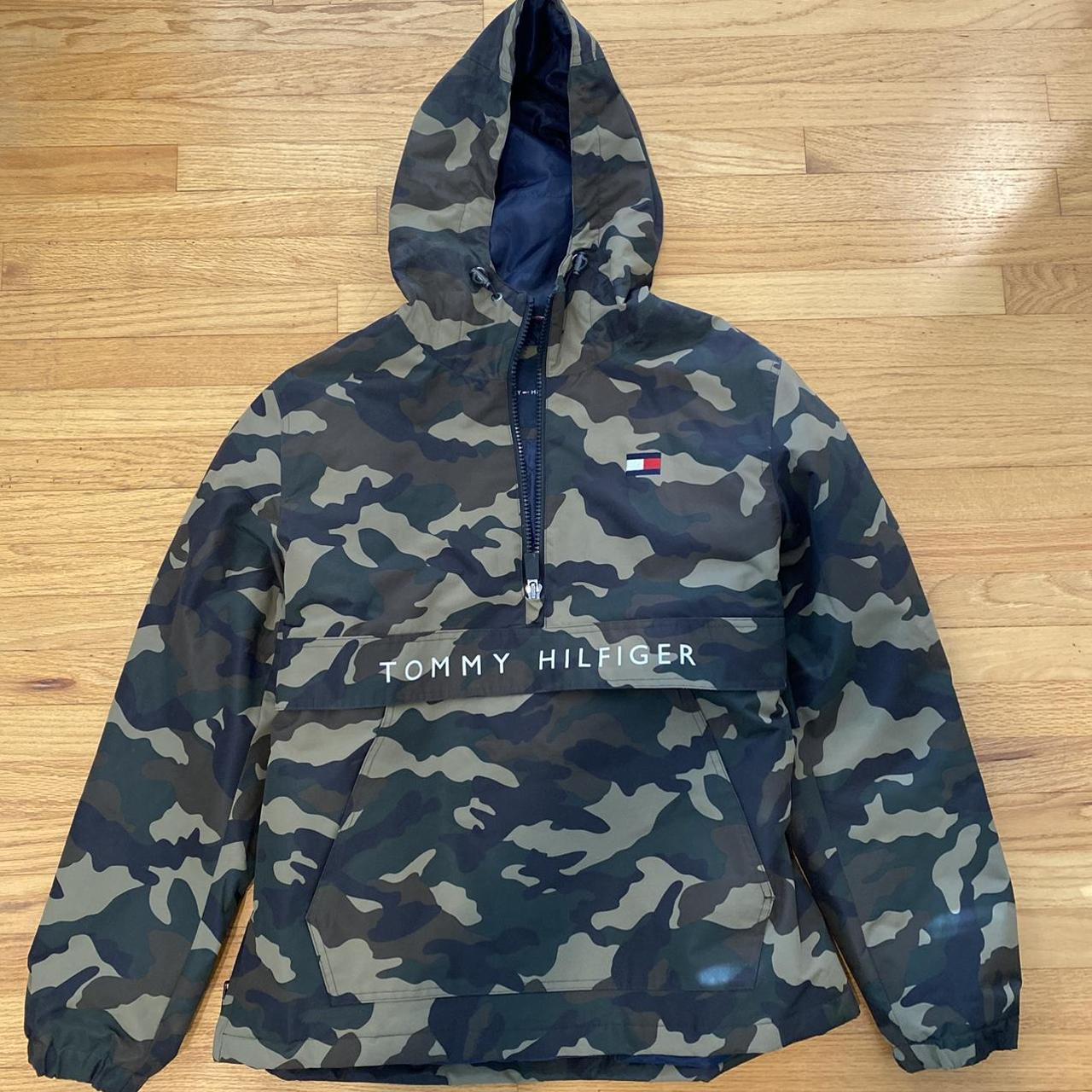 tommy hilfiger blue camo jacket