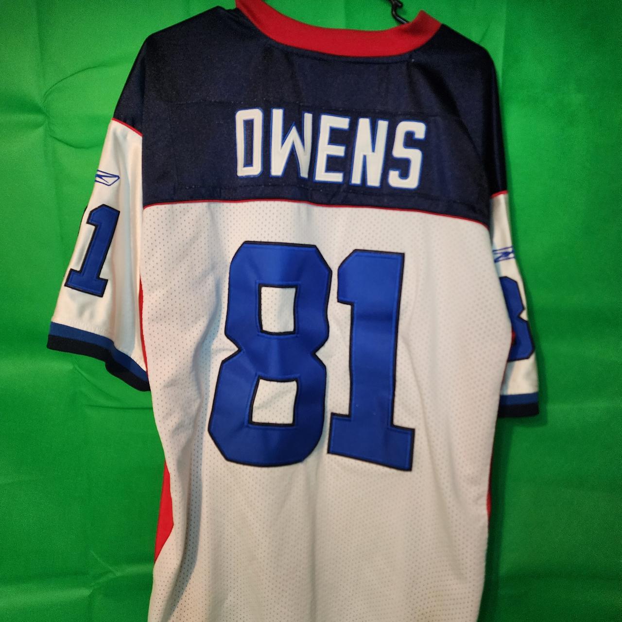 Buffalo Bills Terrell Owens White Vintage Replica Jersey - Mens