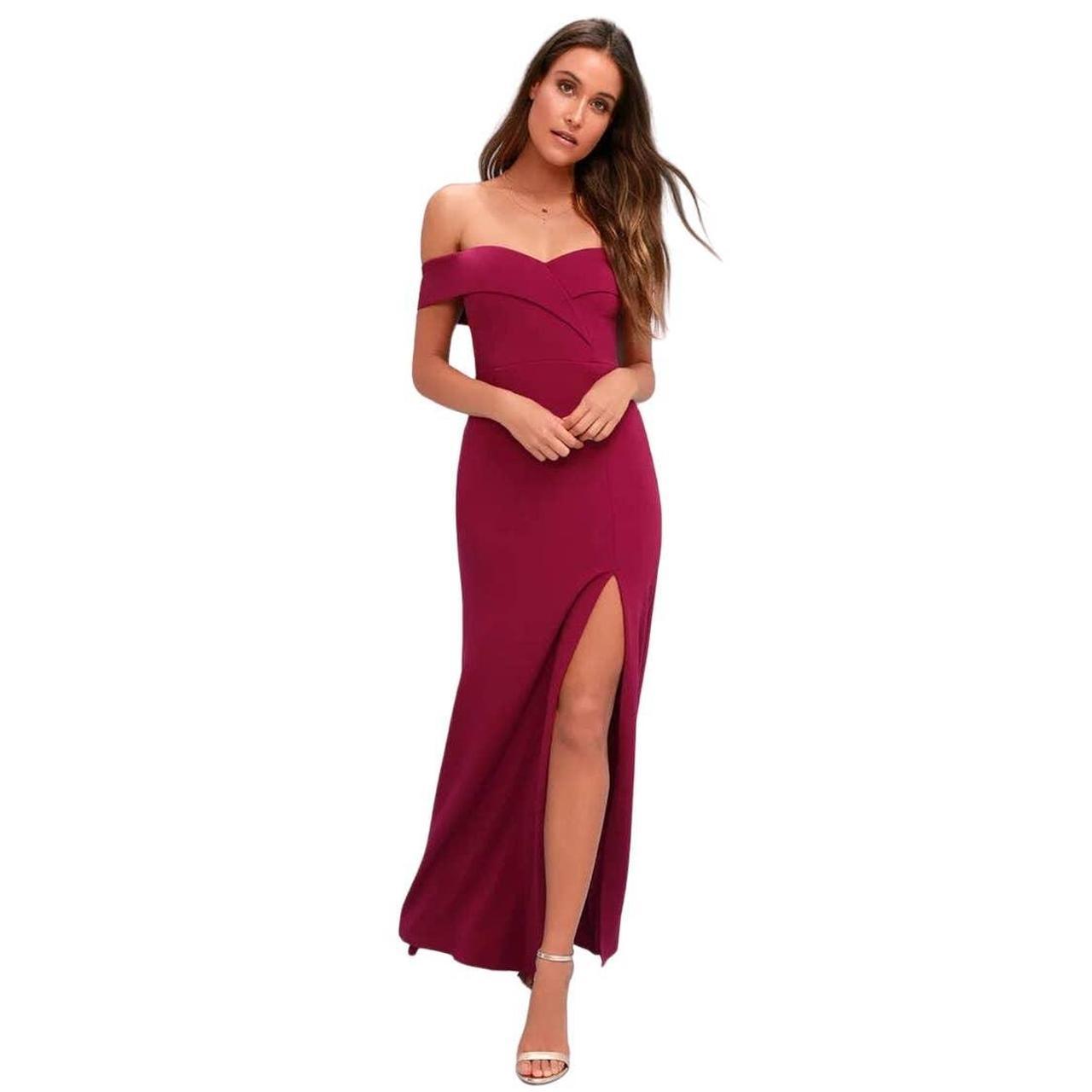 Lulus wine best sale red dress