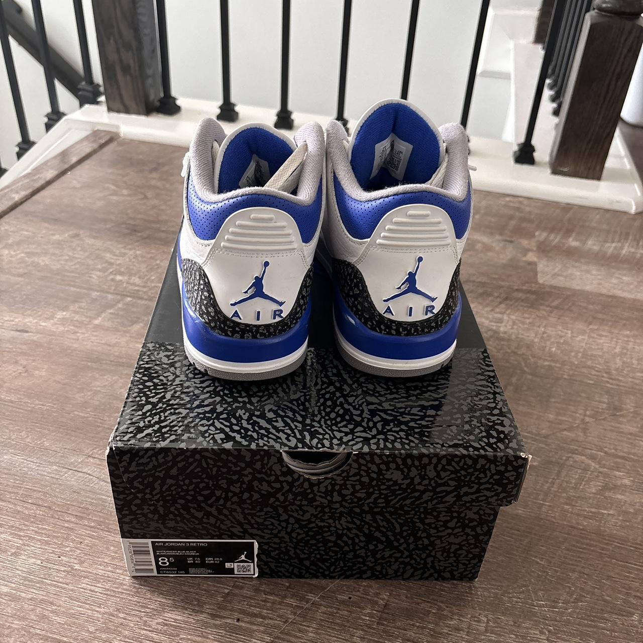 retro 3 racer blue mens