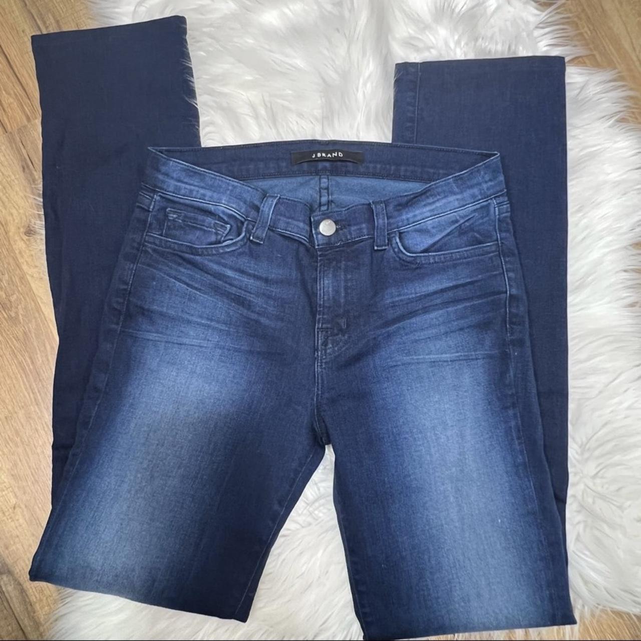 J brand • Cigarette Leg Avalon Straight Mid Rise... - Depop