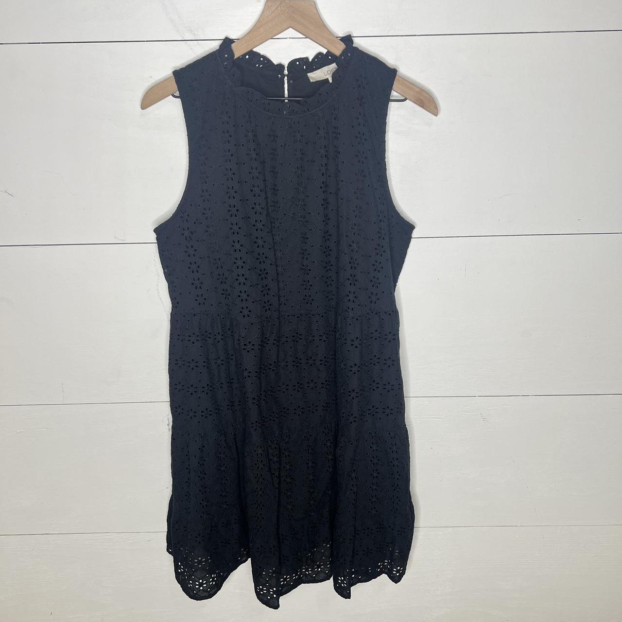 Loft tiered outlet eyelet dress