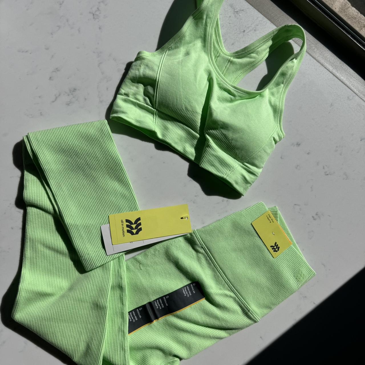 Target x all in motion green workout SET! Brand new... - Depop