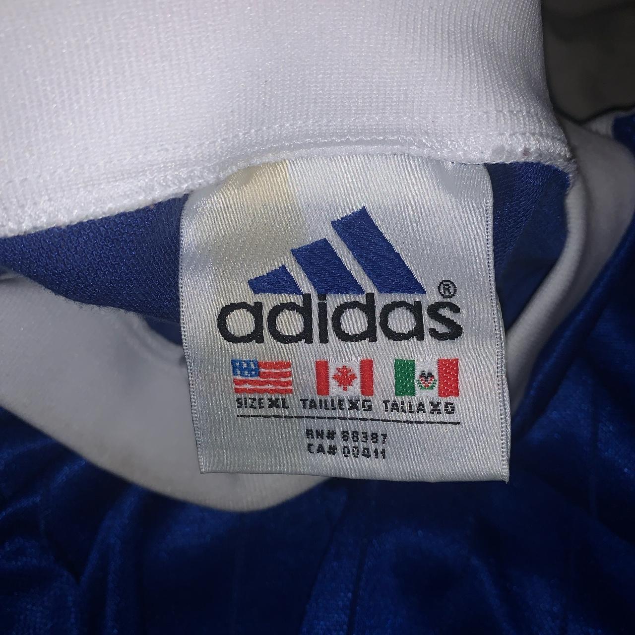 Vintage 90s adidas soccer/futbol jersey - Depop