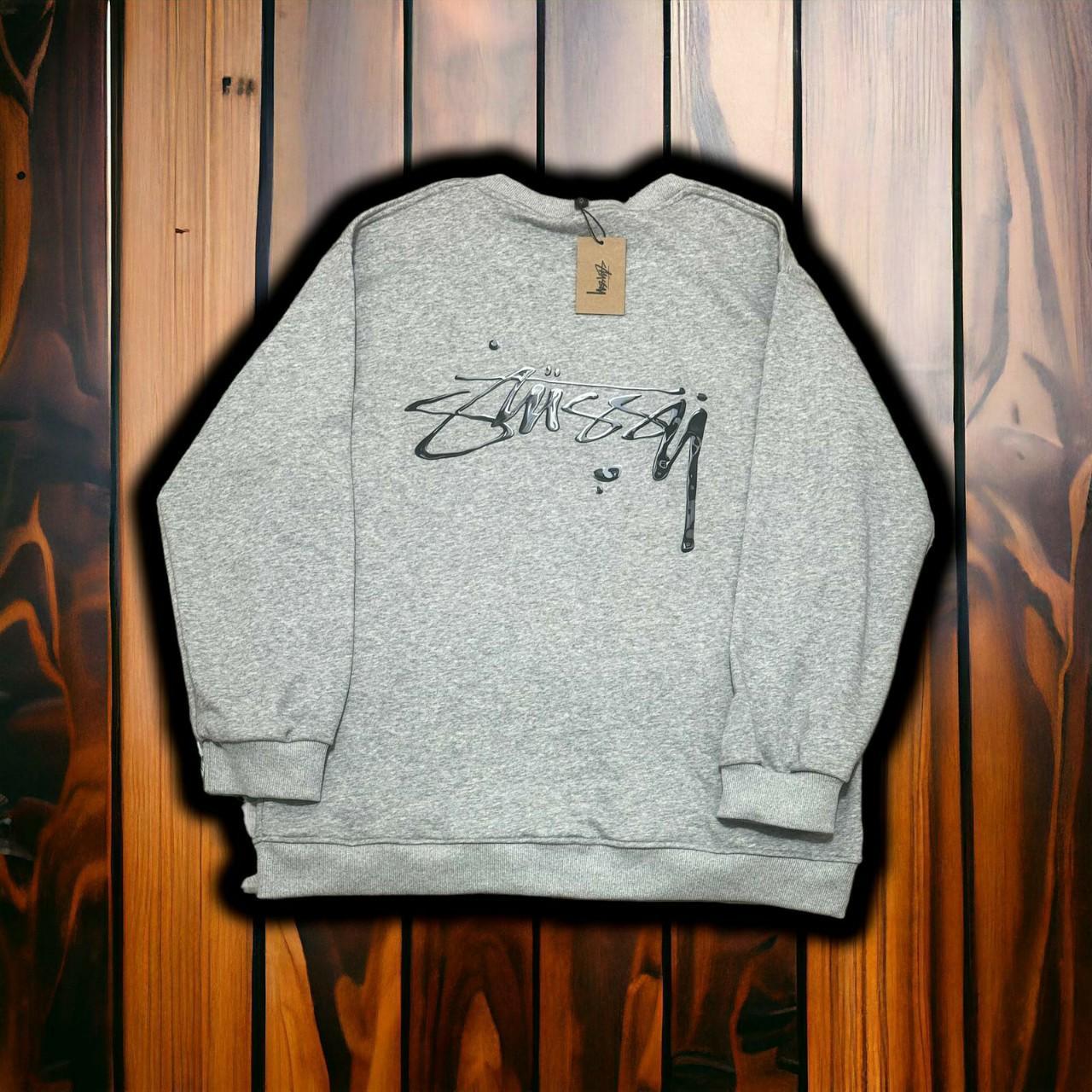 Stussy sweatshirt sale grey