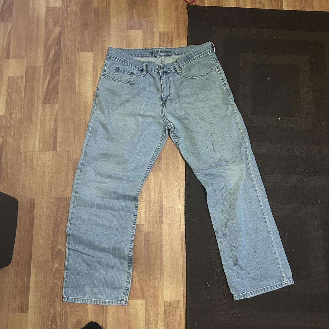 Y2K Old Navy Straight Fit Jeans Used Condition... - Depop