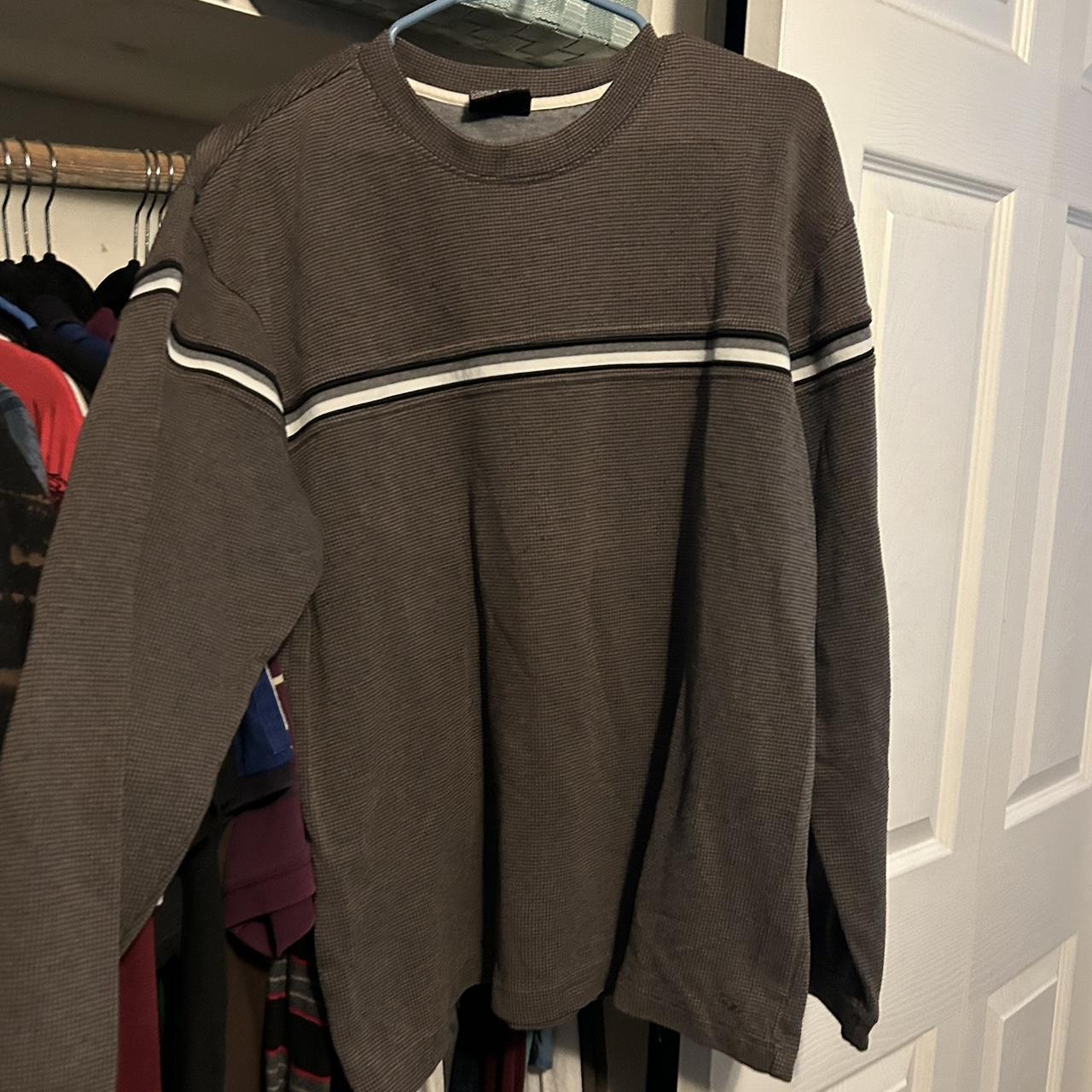 Vintage Y2K XG XTREME gear stripped sweatshirt... - Depop