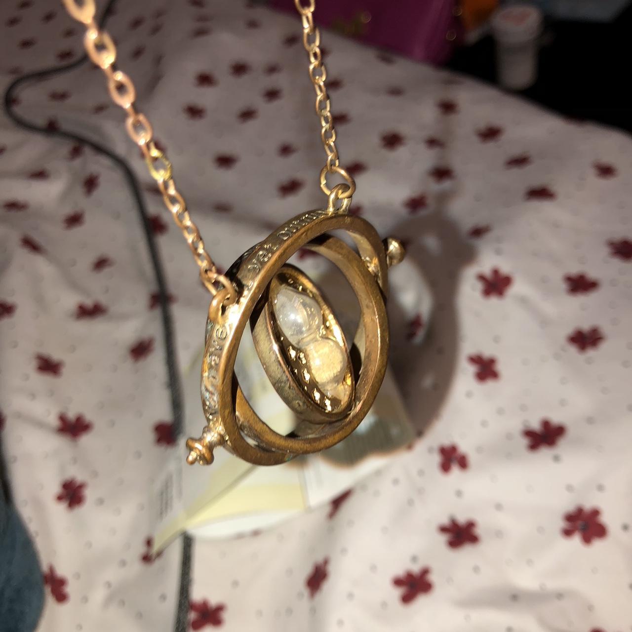 Harry Potter necklace, gold color, engraved. Some... Depop