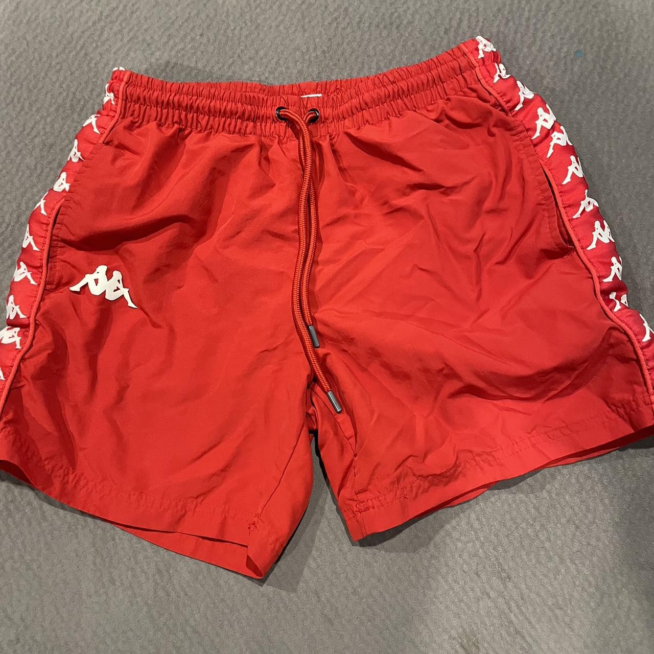 Red kappa shorts - Depop