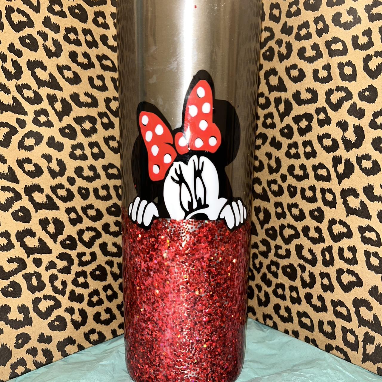 Disney Glitter Tumbler Yeti Custom Made Mickey And Minnie Mouse
