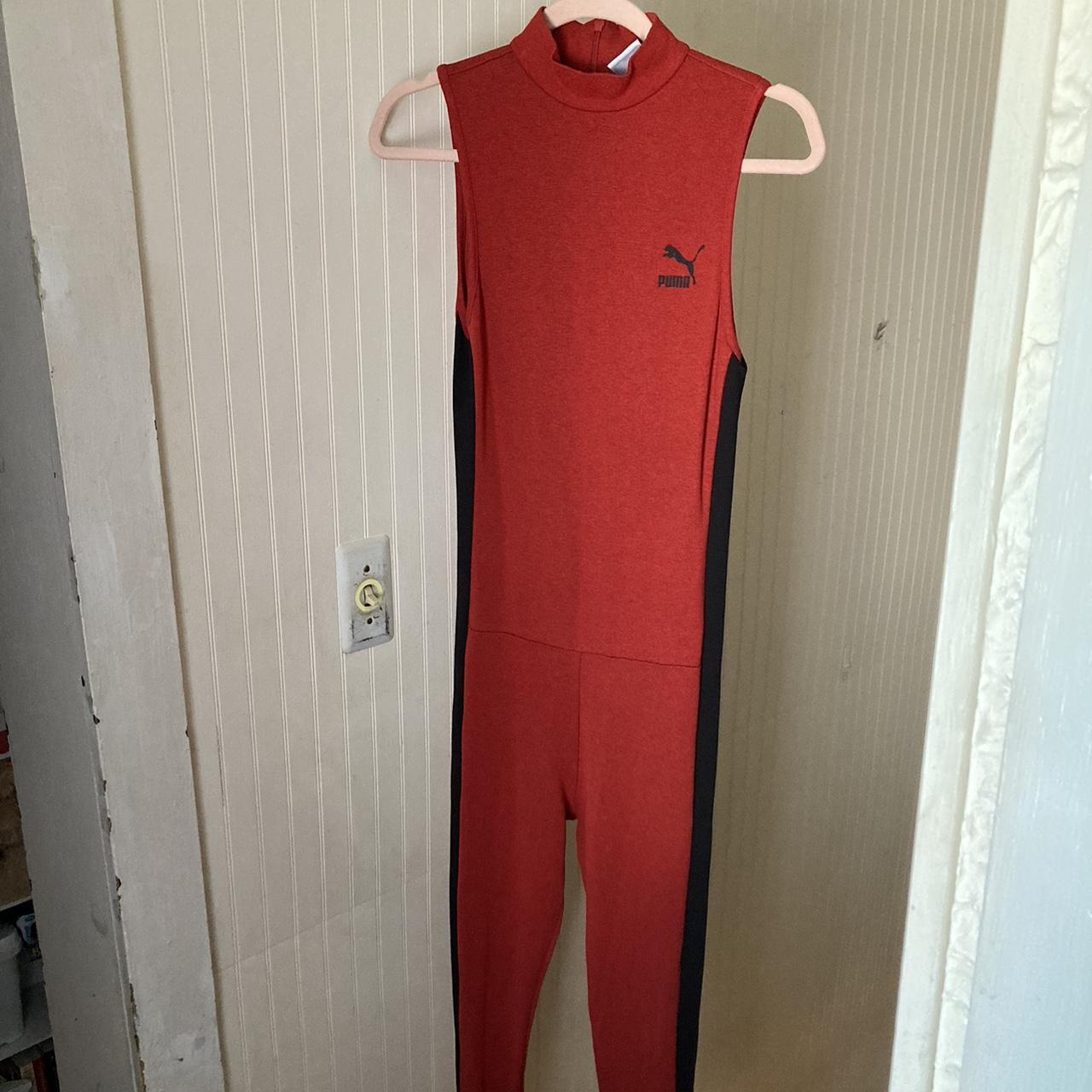 Puma jumpsuit red deals