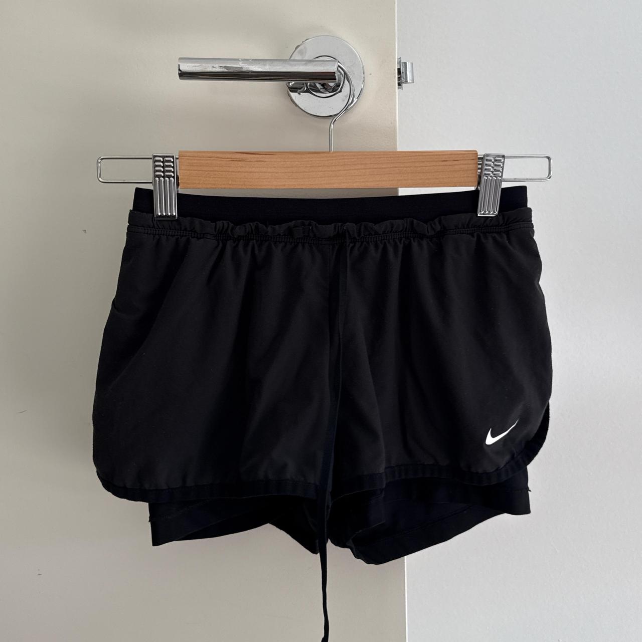 womens black nike running shorts