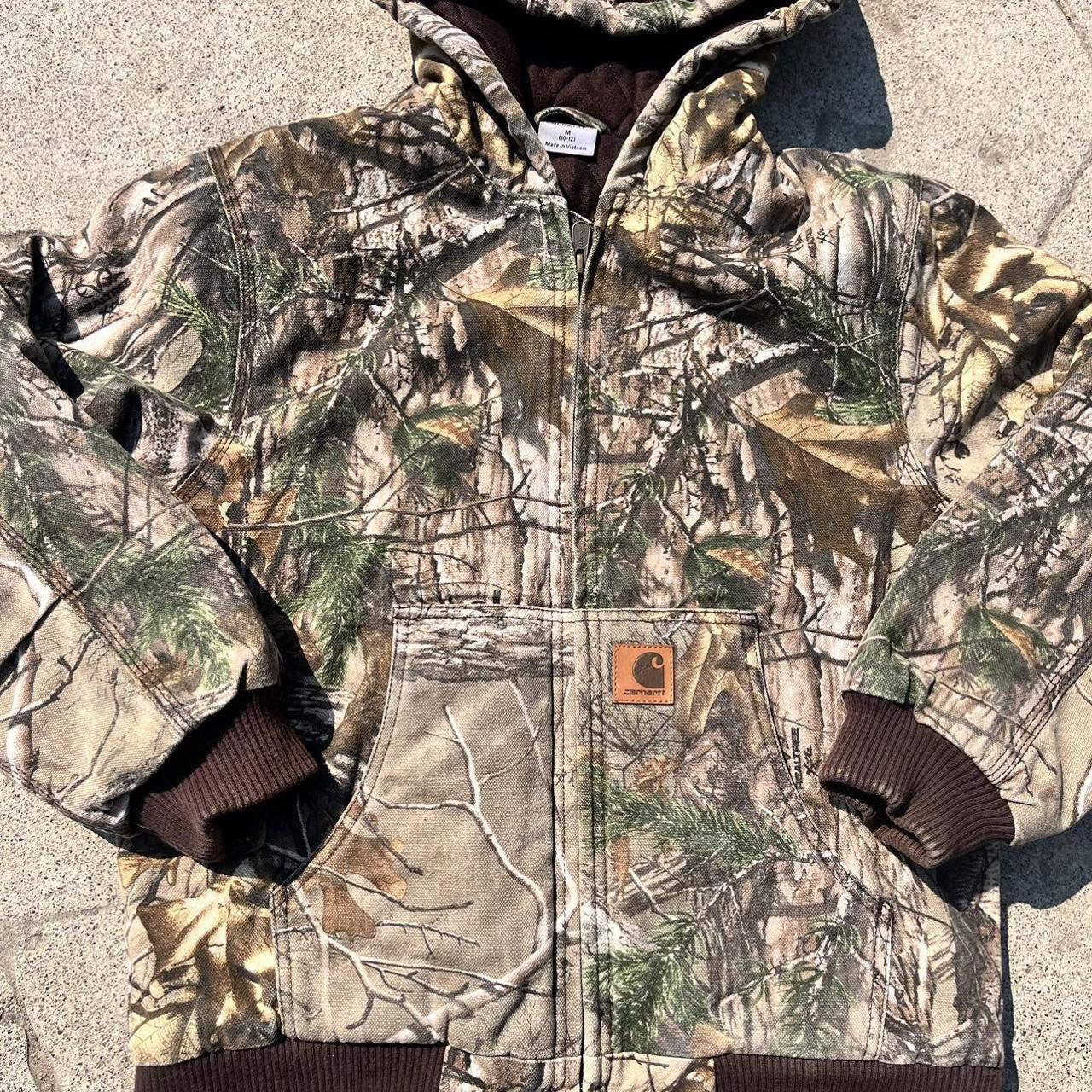 -camo carhartt jacket -Condition 10/10 -Size medium... - Depop