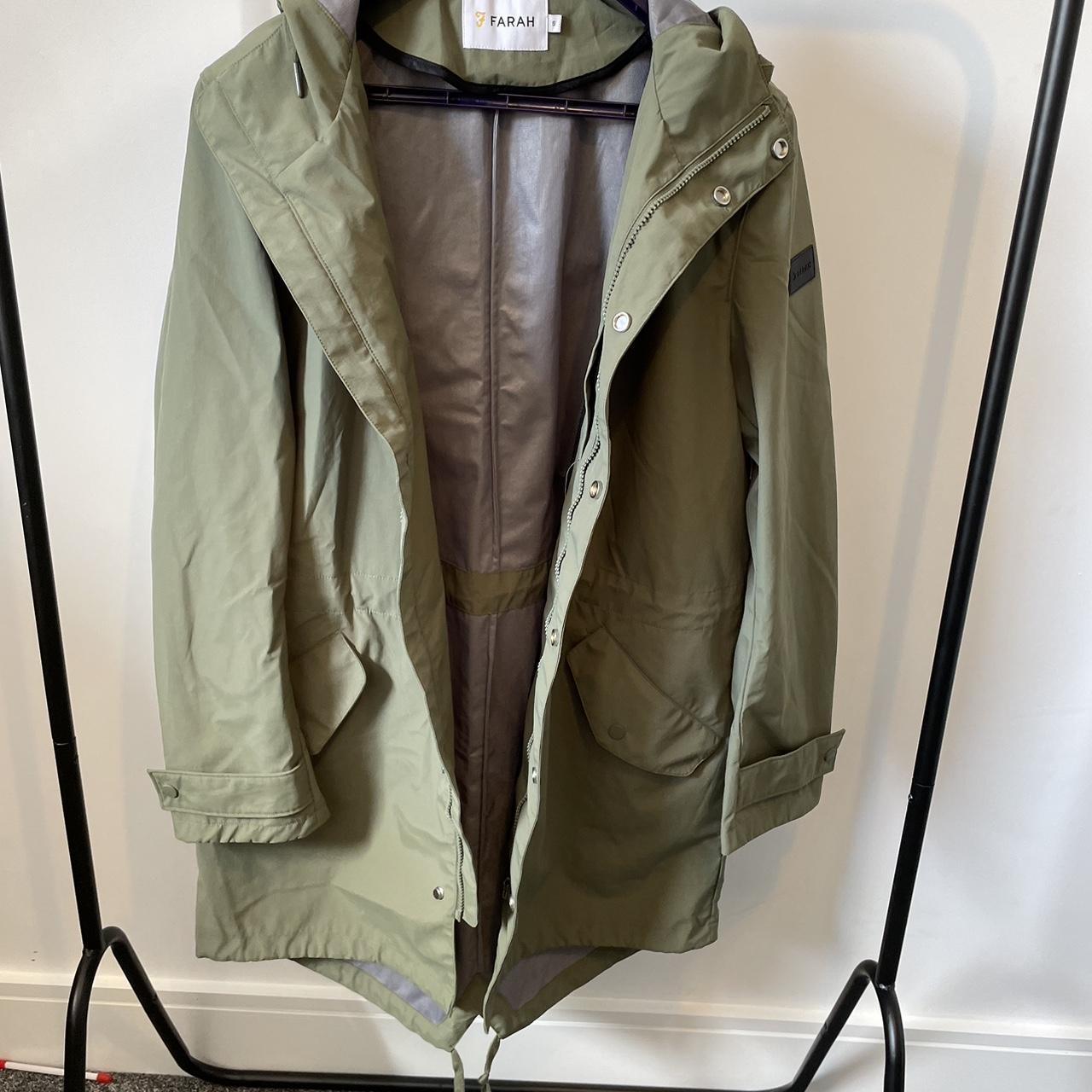 FARAH Tulane Parka Jacket Green. Excellent... - Depop