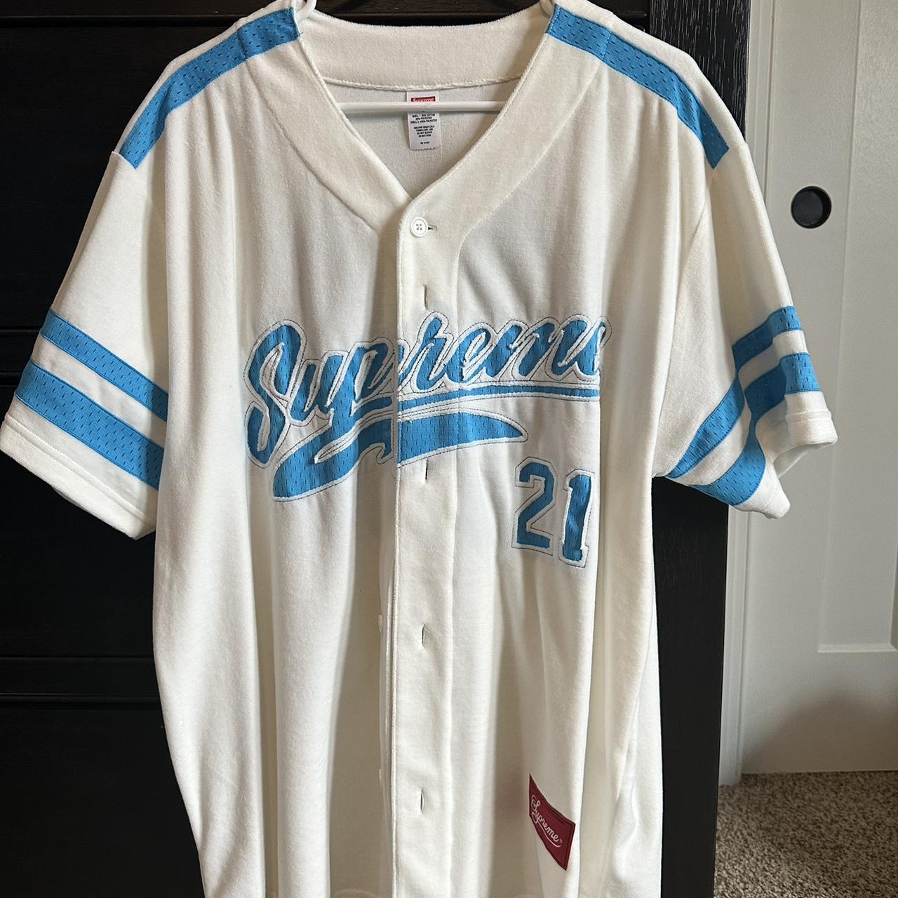 Supreme baseball-jersey - Depop