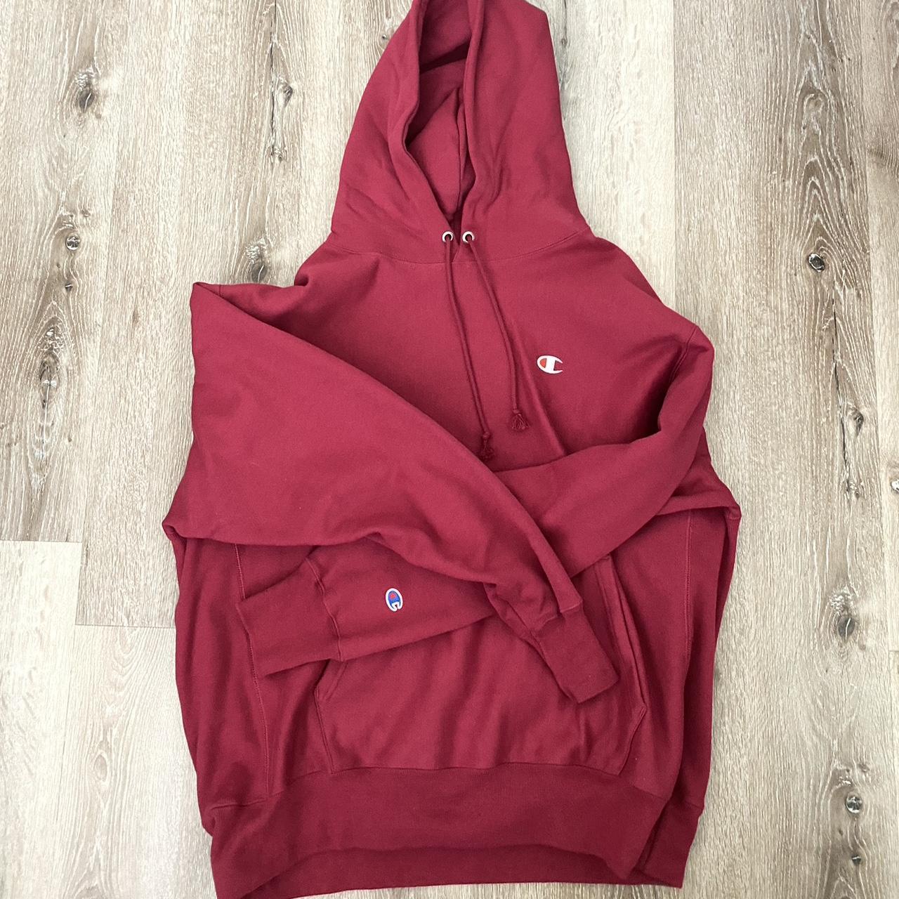 Red champion hoodie urban outfitters online