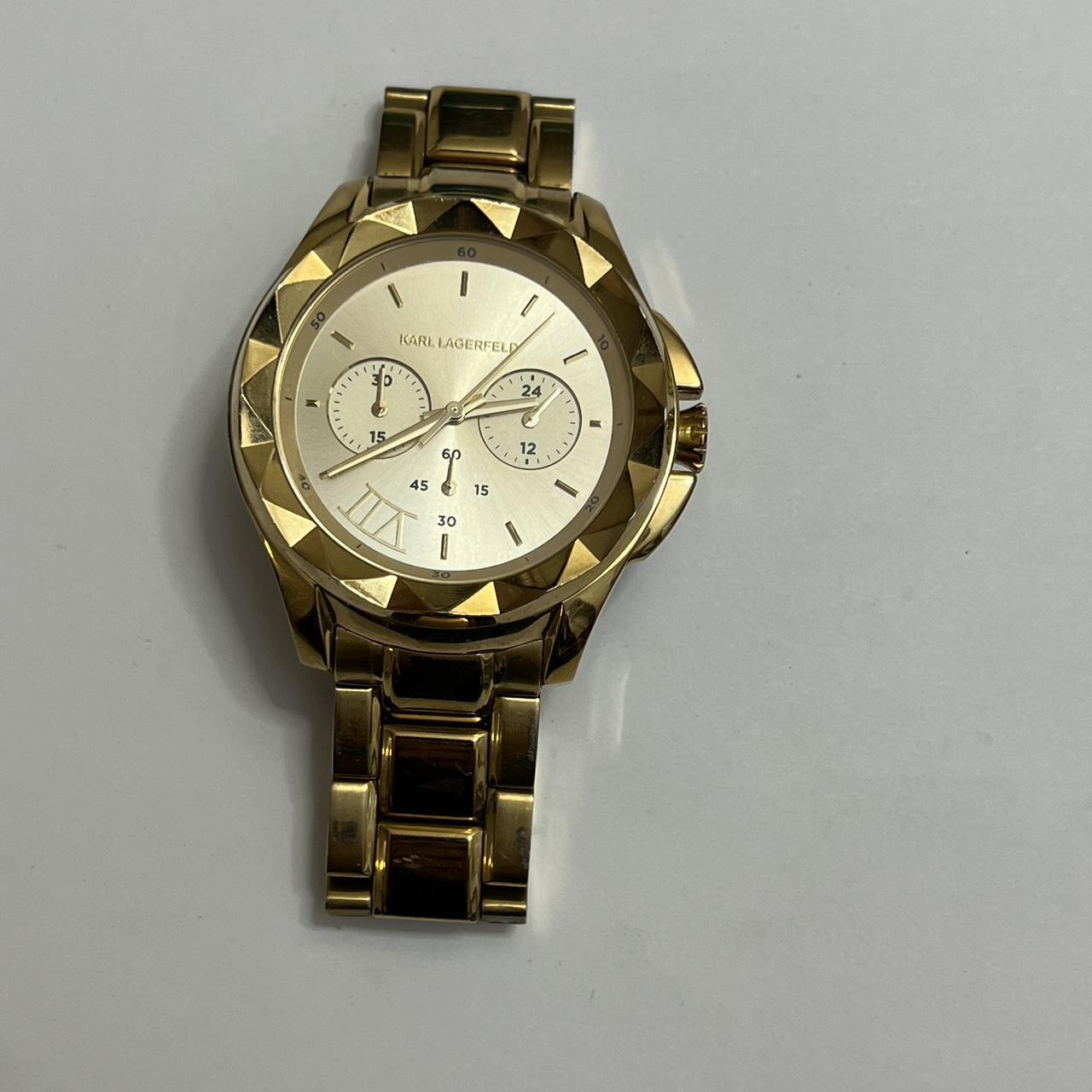 Karl lagerfeld watch online gold