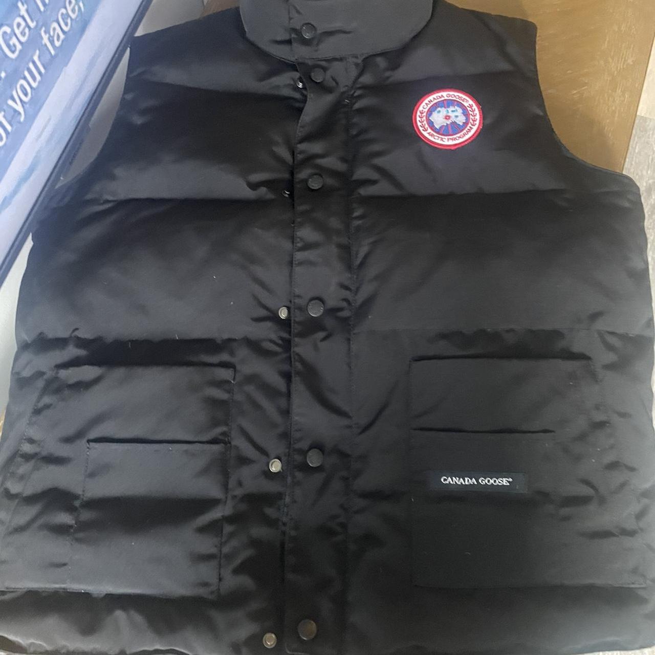 Canada Goose Black Vest sz M Arctic Program Worn... - Depop