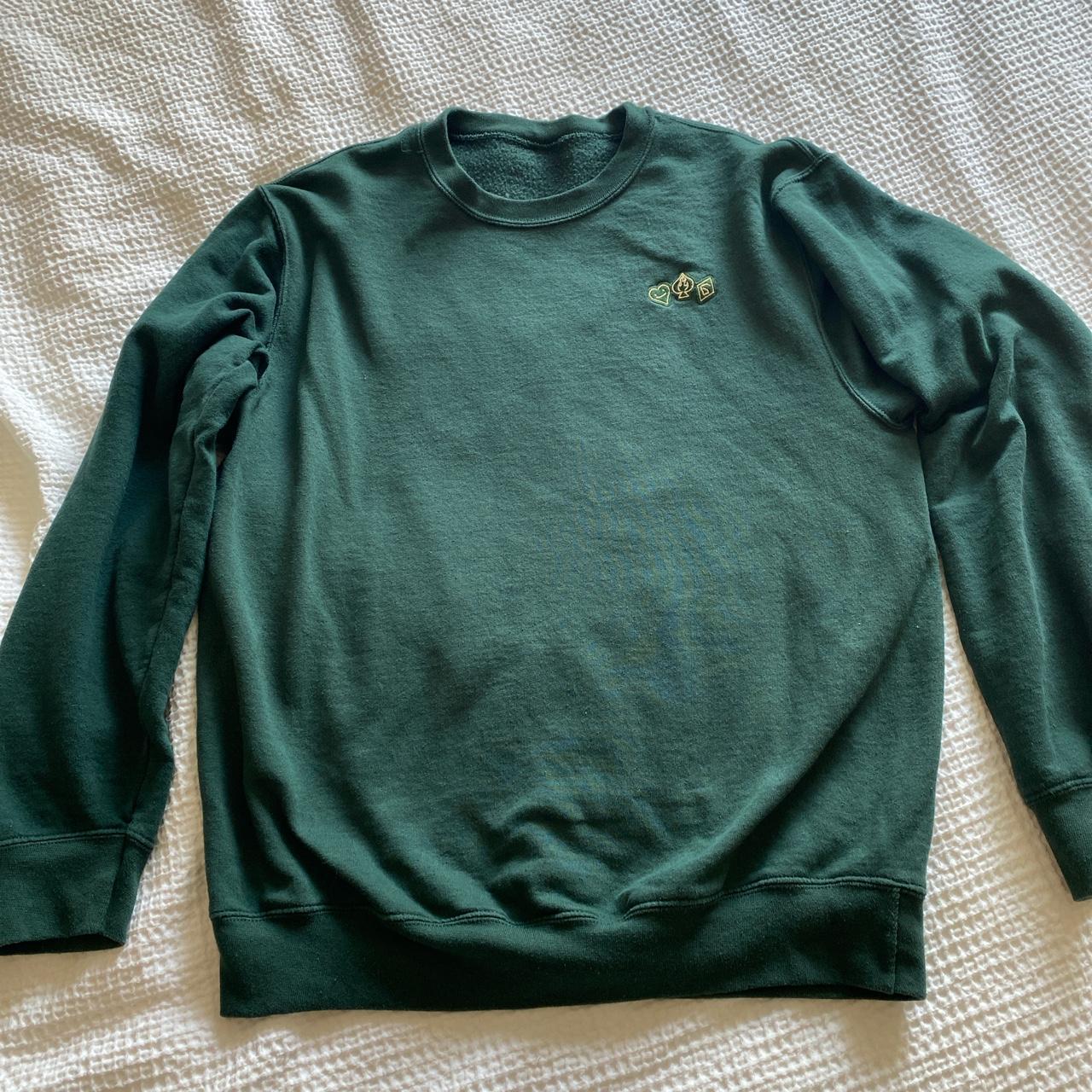dream team 3 of a kind crew neck in green size... - Depop