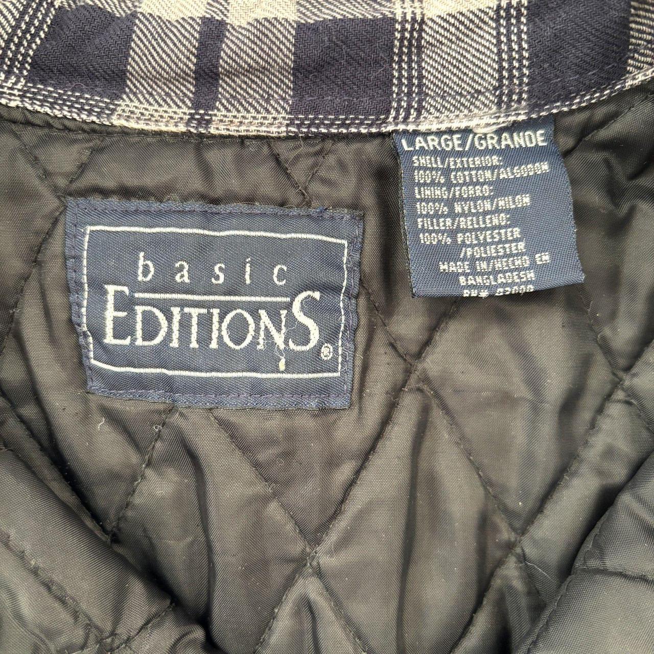 Basic Editions Men's Shacket Jacket - Black/Grey … - image 3