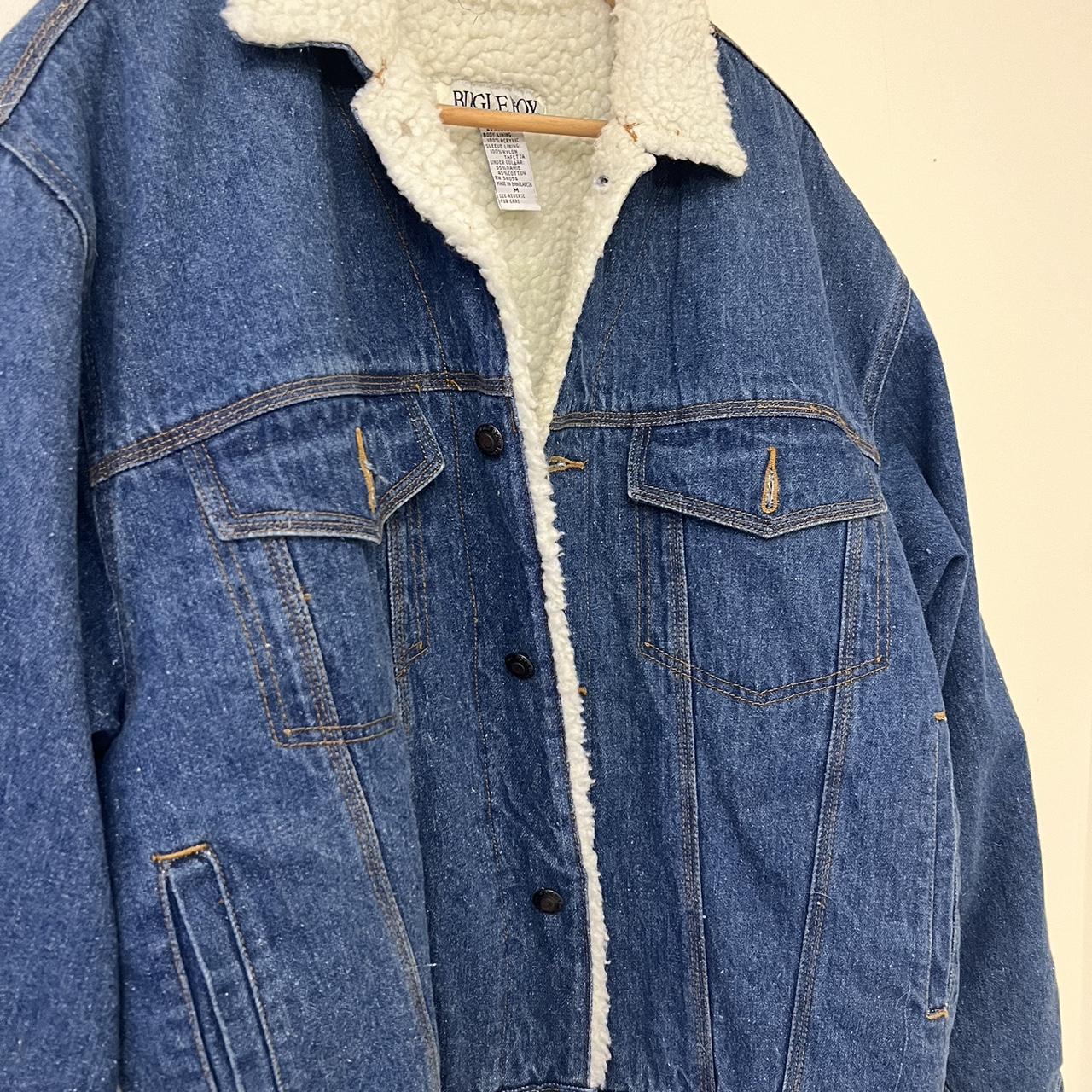 Popular Vintage bugle boy denim Sherpa jacket