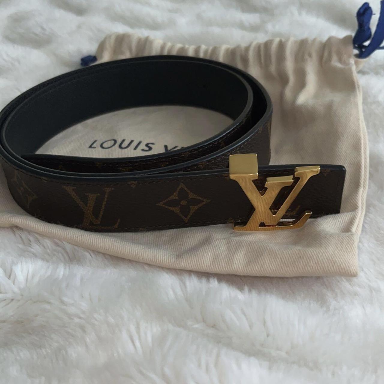 LV Initiales 30MM Reversible Coated Canvas Belt Kit