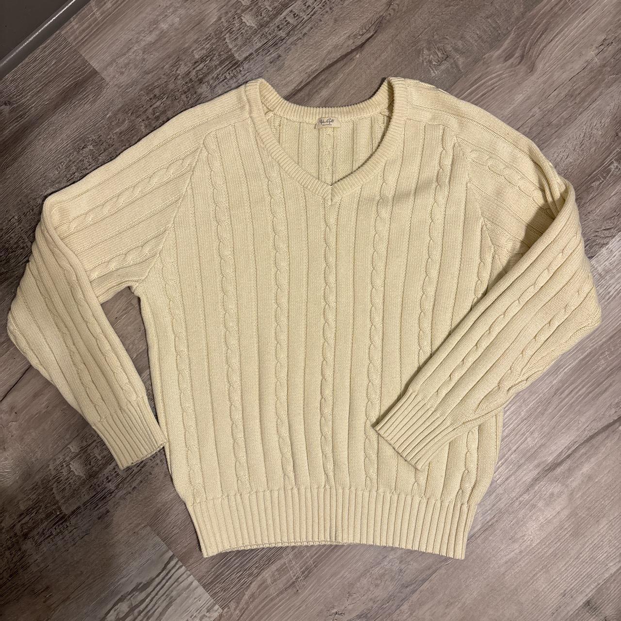 Brandy Melville ida sweater in ivory - Depop