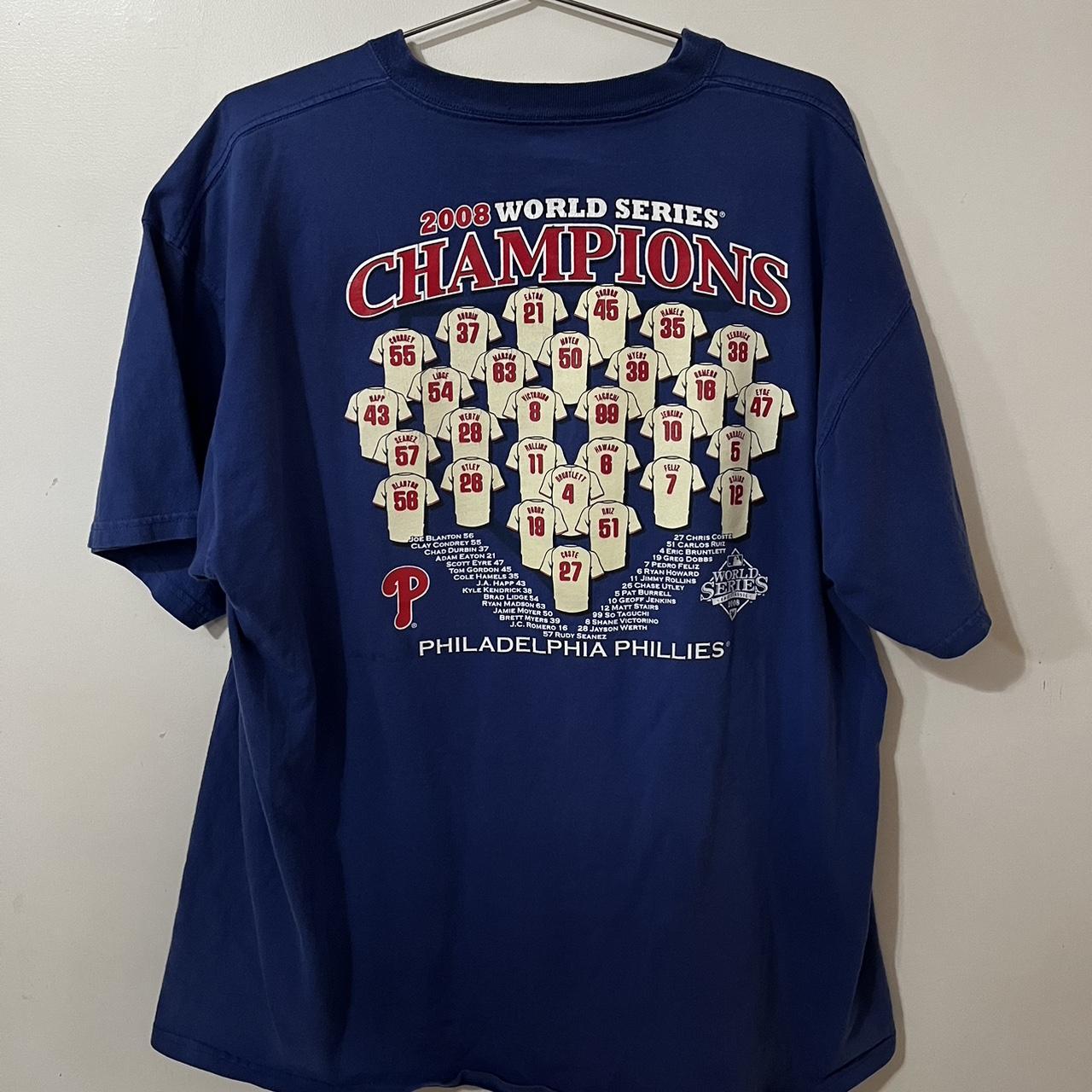 Phillies 2008 world series best sale t shirts