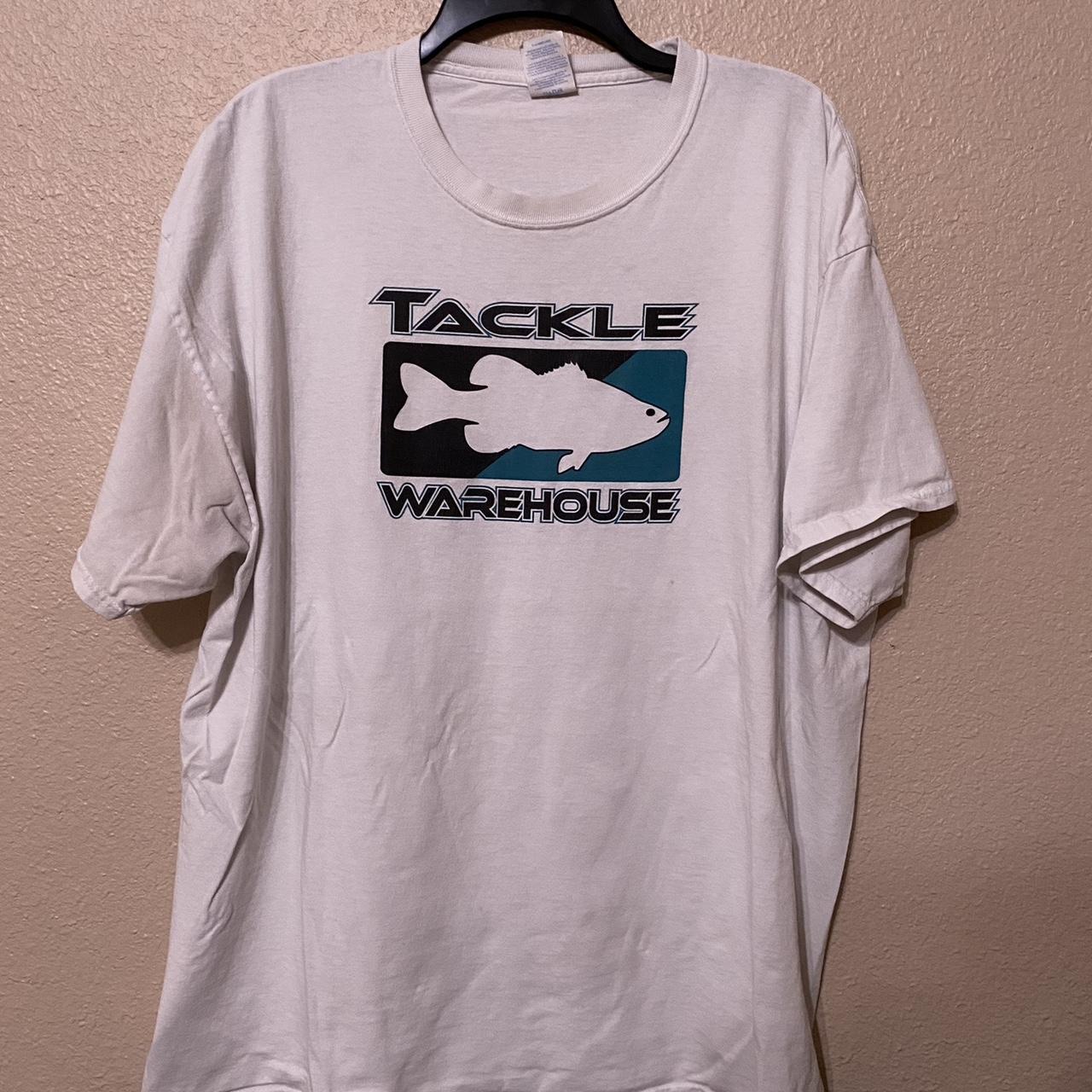 Y2K tackle warehouse fish tee with a nice little - Depop