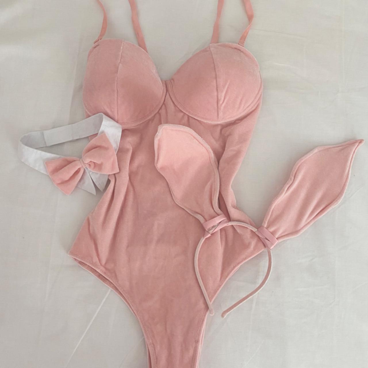 ♡ lovely ann summers pink playboy bunny cosplay... - Depop