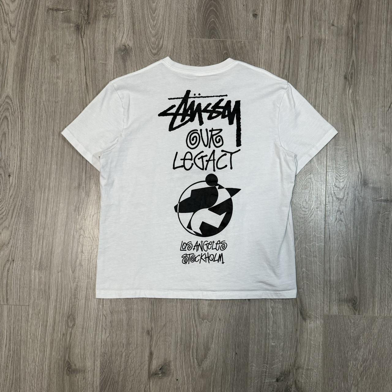 【完売間近】 Stussy x Our Legacy Surfman T-Shirt Stussy x Our Legacy Ol Surfman Pigment Dyed Tee Blueberry