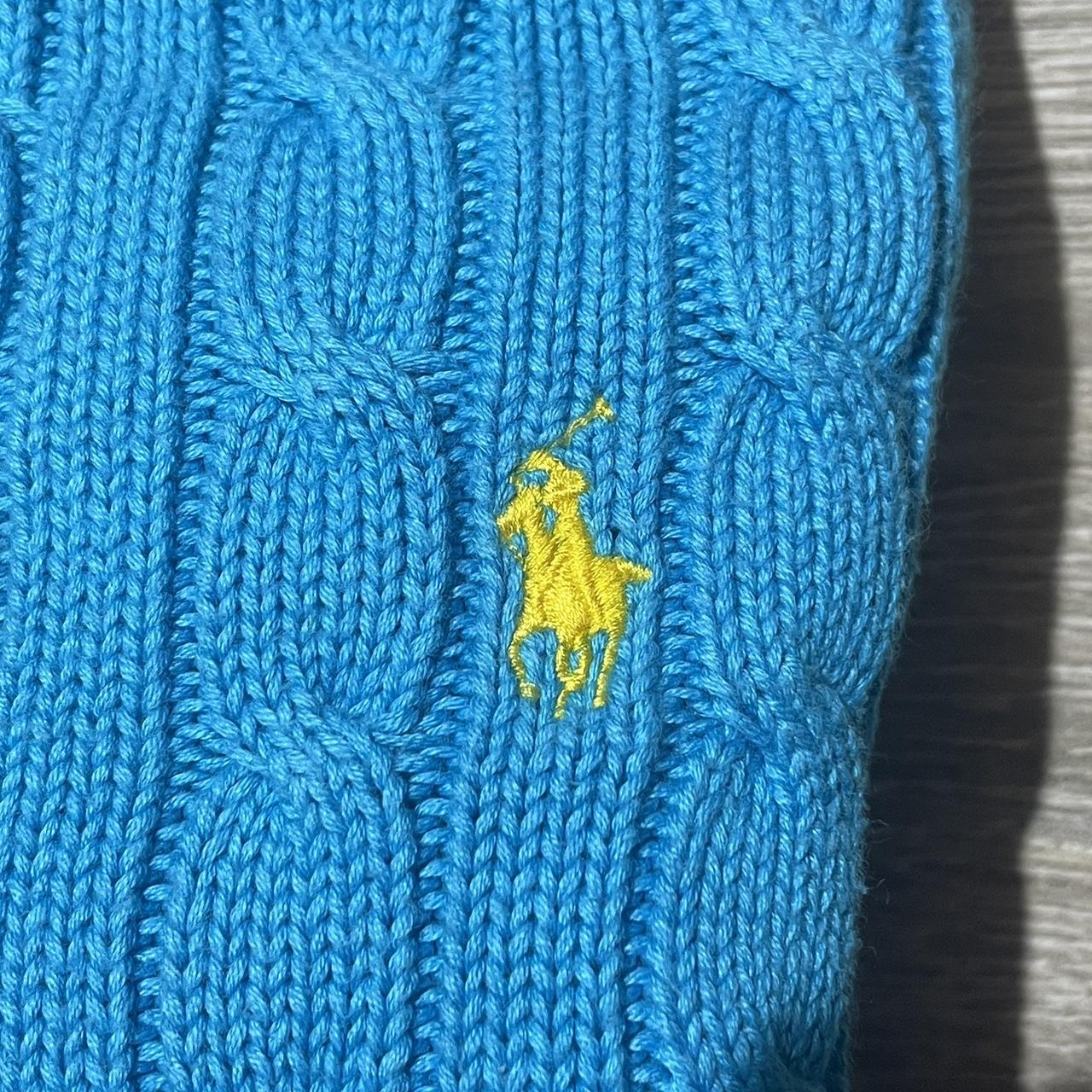 Pull torsadé Ralph Lauren Taille M femme Bon état,... - Depop