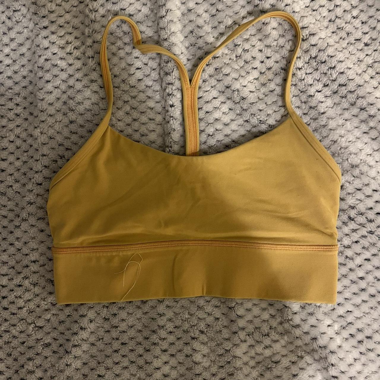 LULULEMON yellow sports bra! ⭐️ -Fits a size SMALL or... - Depop