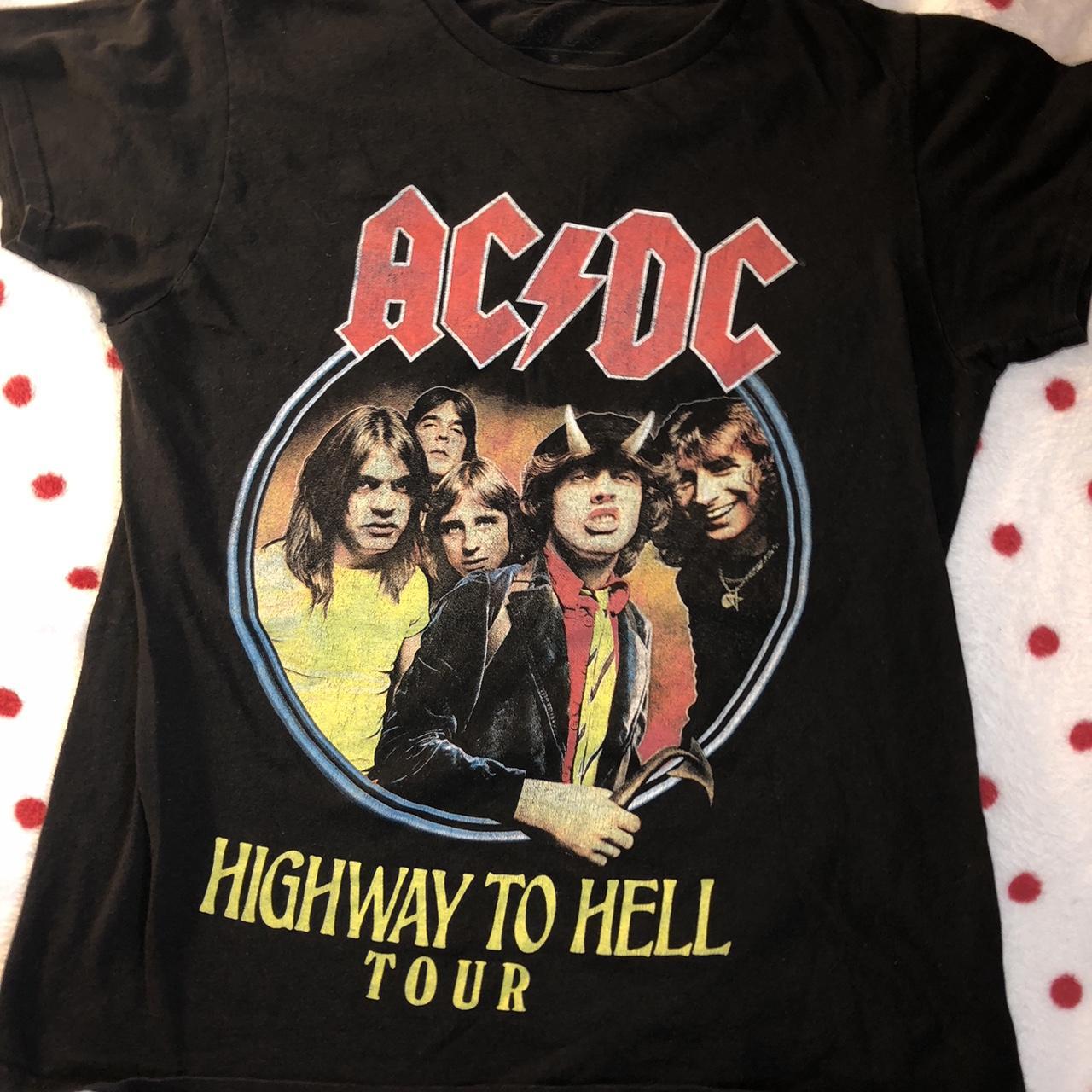 vintage ac/dc shirt dm for... - Depop
