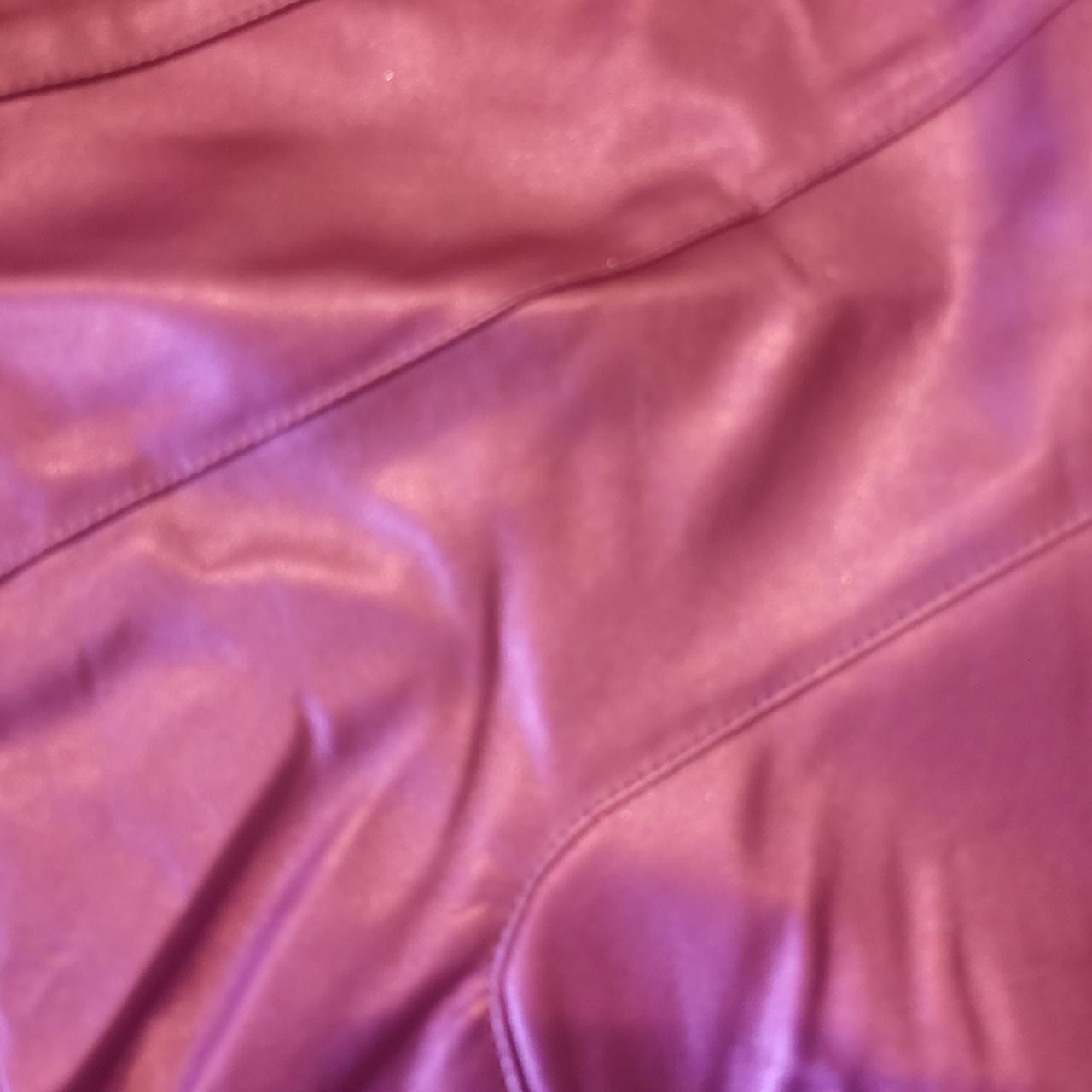 Women's Solado faux leather pink mini skirt with... - Depop