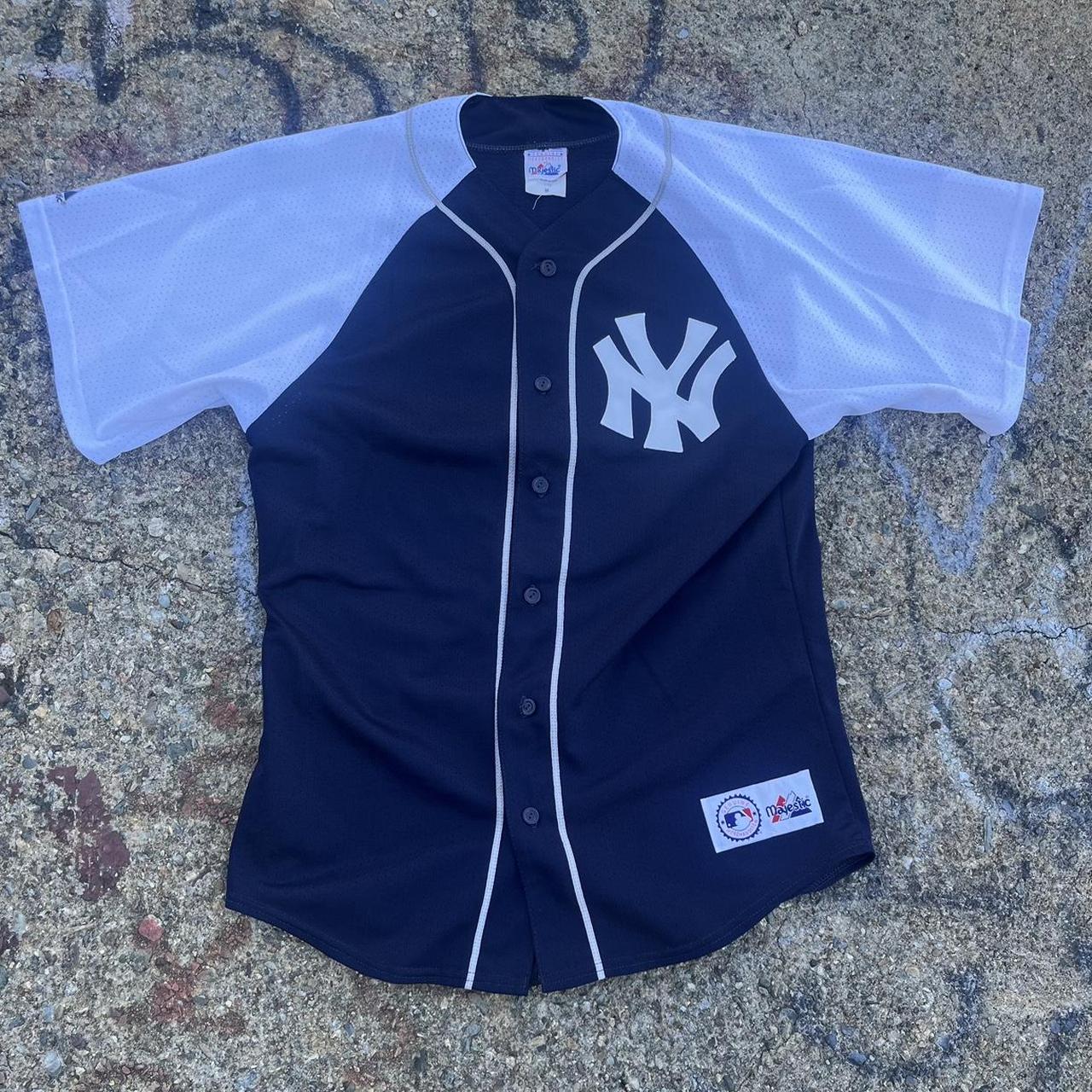 Majestic Yankees jersey vintage 90s in incredible... - Depop